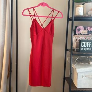 Red fashion nova dress, worn once